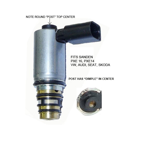 Valvula compresor aire acondicionado PBI Audi A3 8P - TT MK2 -Q3 8U / Seat Leon MK2 / Skoda Octavia MK2 / VW Passat B6 - Tiguan MK1