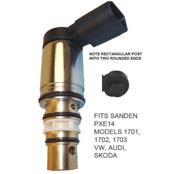 Válvula compresor aire acondicionado Sanden PXE 14 PBI Audi A3 8V / TT MK2 / Q3 (F3B) / Seat Leon MK3 / Skoda Octavia MK4 / VW Golf MK7 - Tiguan MK2